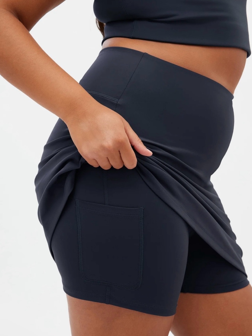 girlfriend collective Grey Skyline Sport Skort